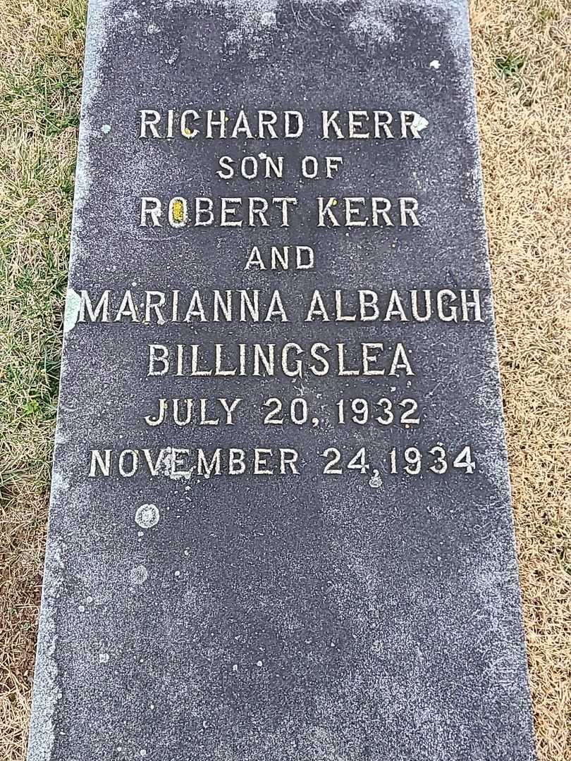 Richard Kerr Billingslea's grave. Photo 3