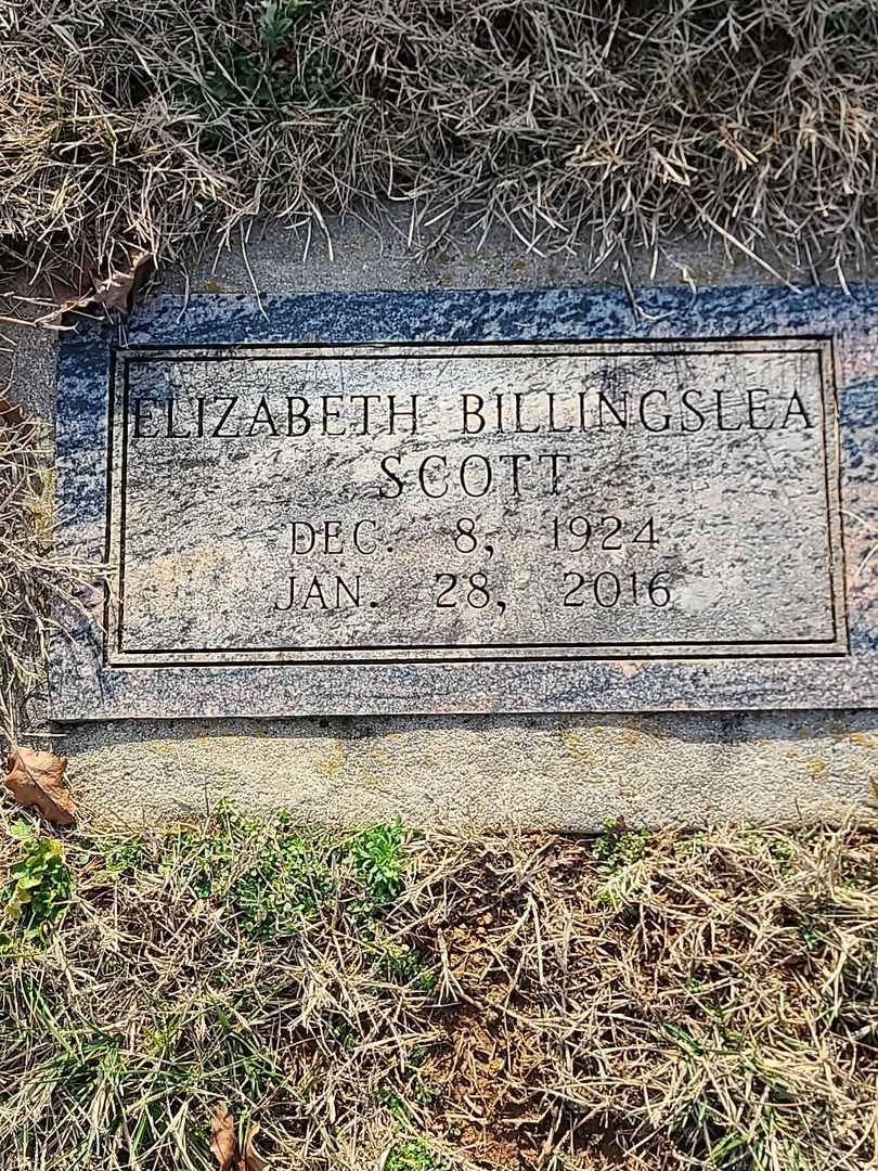 Elizabeth Billingslea Scott's grave. Photo 3