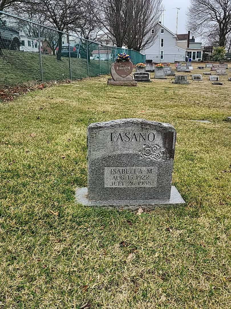 Isabella M. Fasano's grave. Photo 2