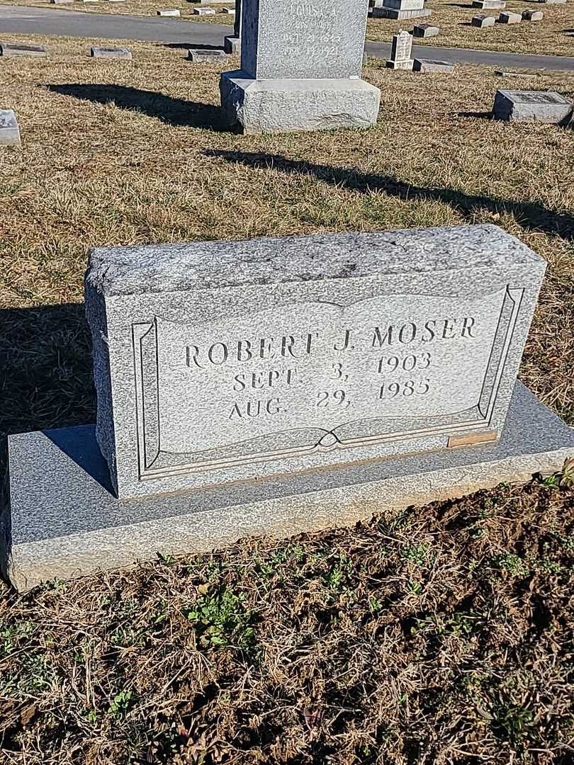 Robert J. Moser's grave. Photo 3