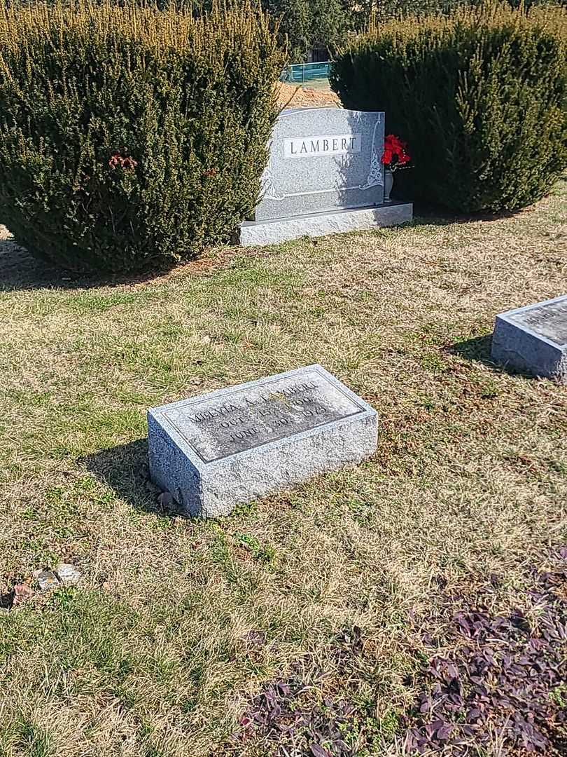 Melvia A. Lambert's grave. Photo 2