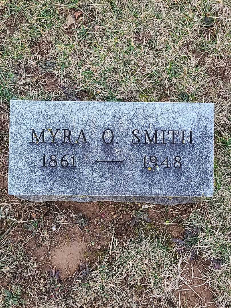 Myra O. Smith's grave. Photo 3