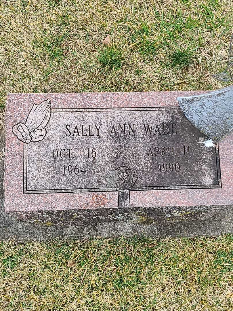 Sally Ann Wade's grave. Photo 1