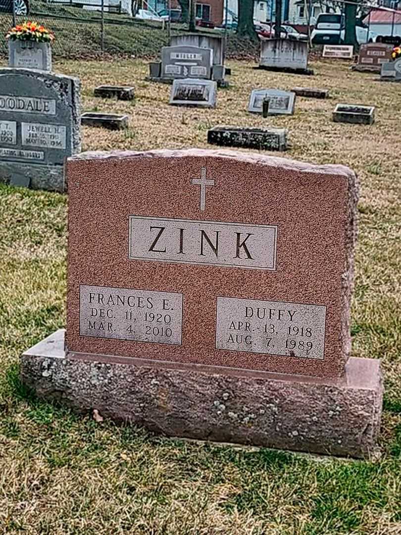 Ellsworth "Duffy" Zink's grave. Photo 3