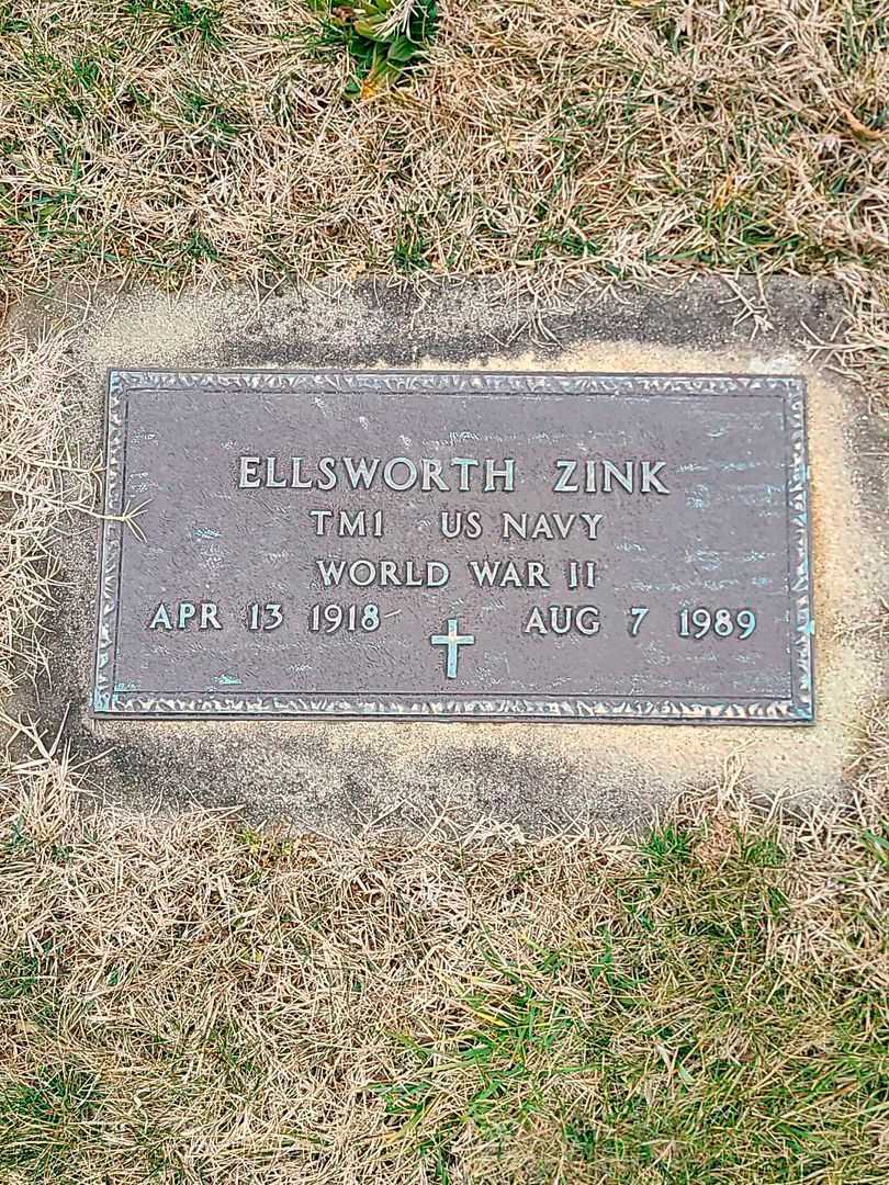 Ellsworth "Duffy" Zink's grave. Photo 4