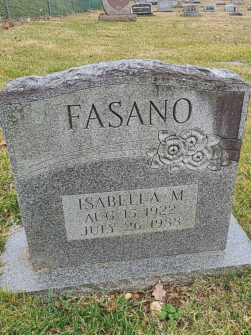 Isabella M. Fasano's grave. Photo 1