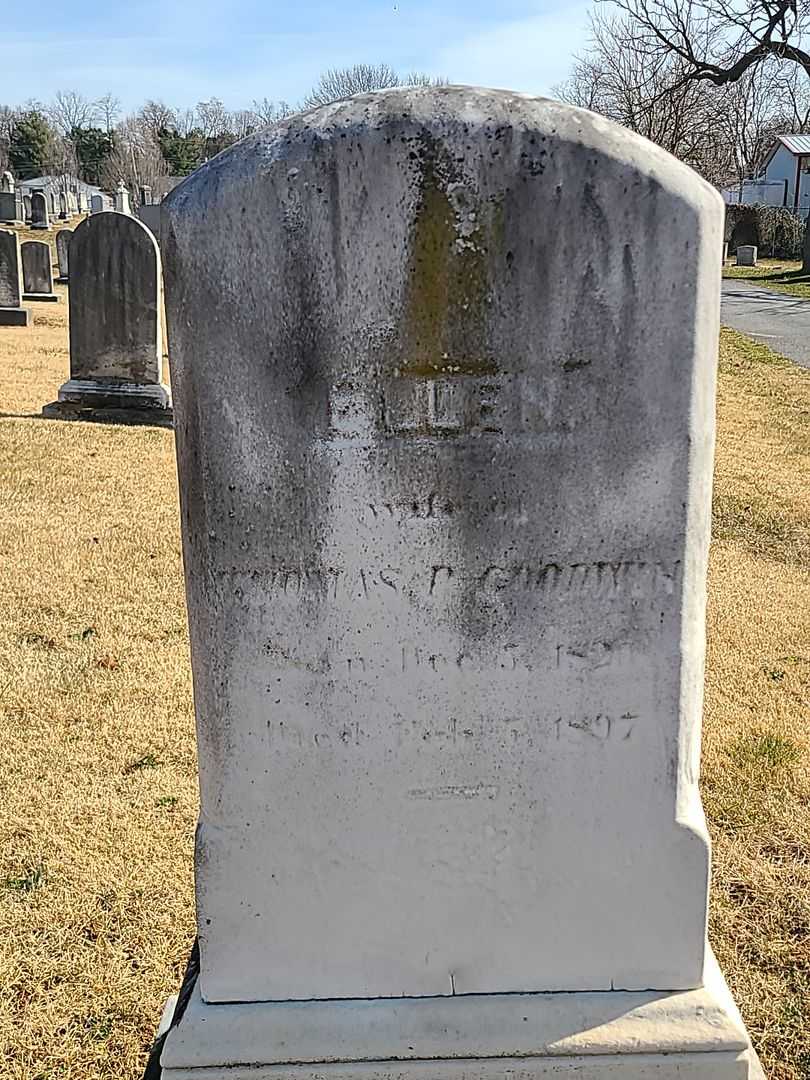 Ellen Goodwin's grave. Photo 3