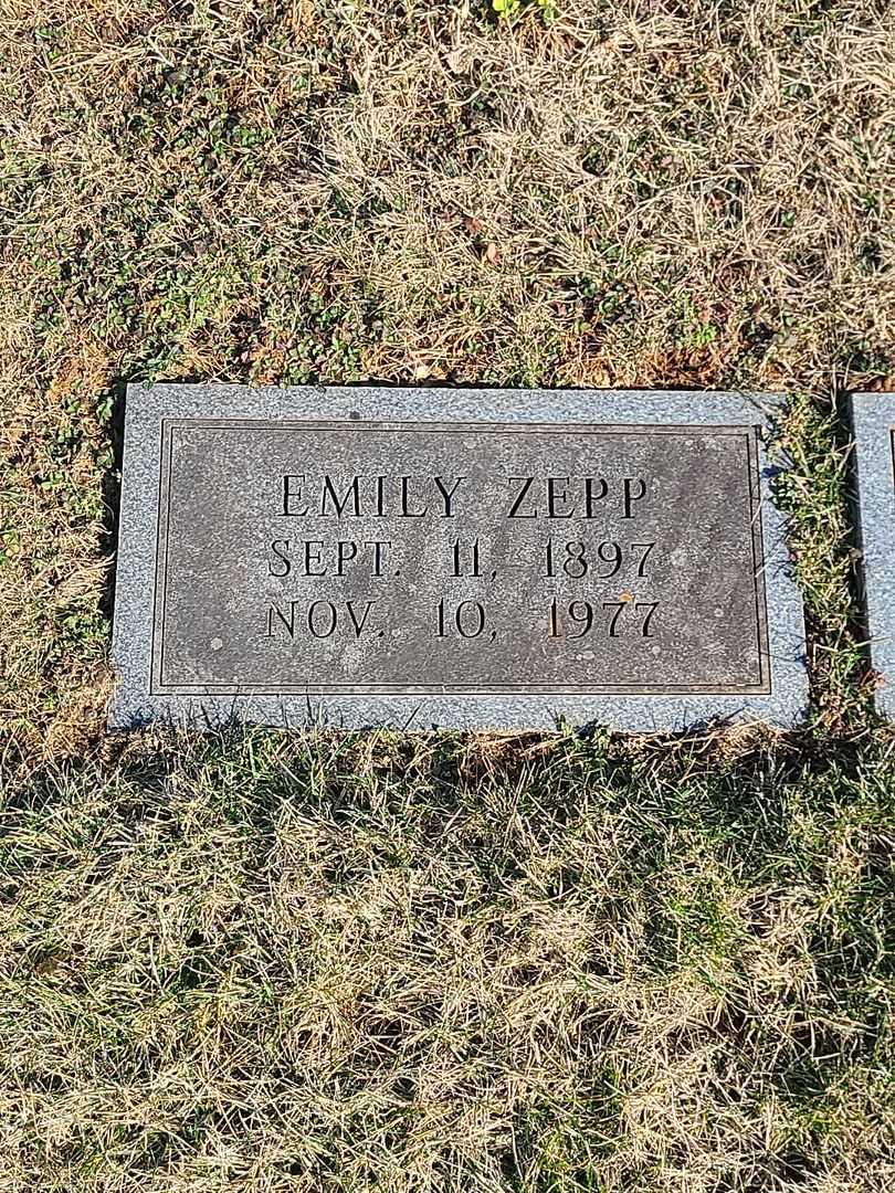 Emily Zepp Billingslea's grave. Photo 3