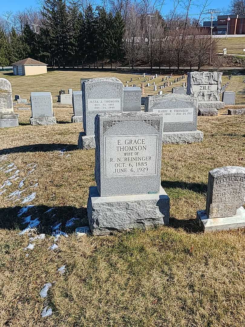E. Grace Thomson Reininger's grave. Photo 2