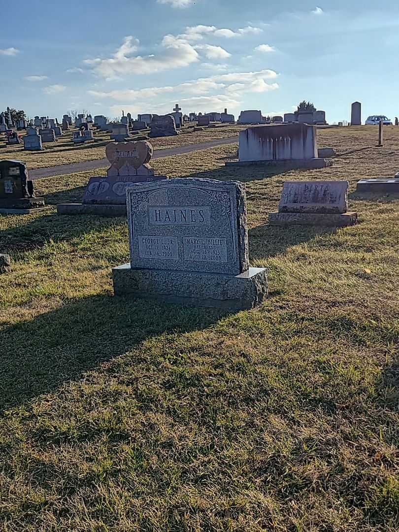 George L. Haines Junior's grave. Photo 2