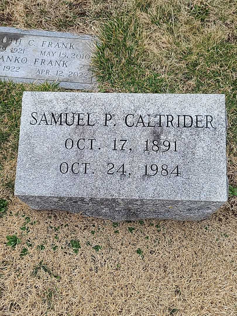 Samuel P. Caltrider's grave. Photo 3