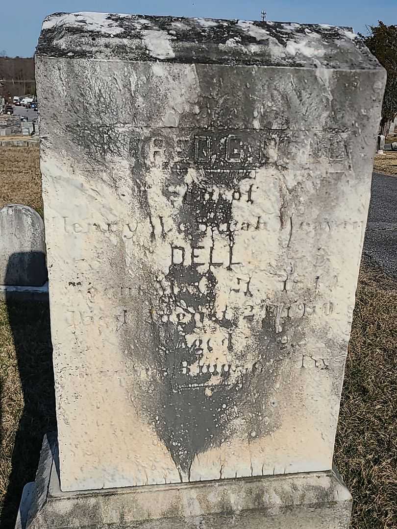 Alfred G. Dell's grave. Photo 1