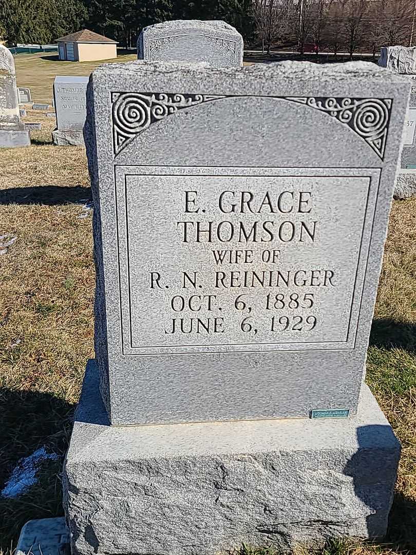 E. Grace Thomson Reininger's grave. Photo 3