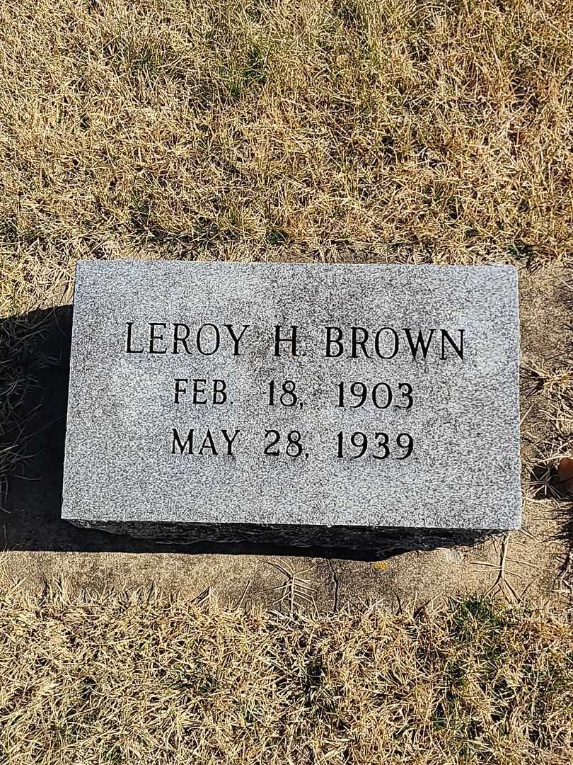 LeRoy H. Brown's grave. Photo 4