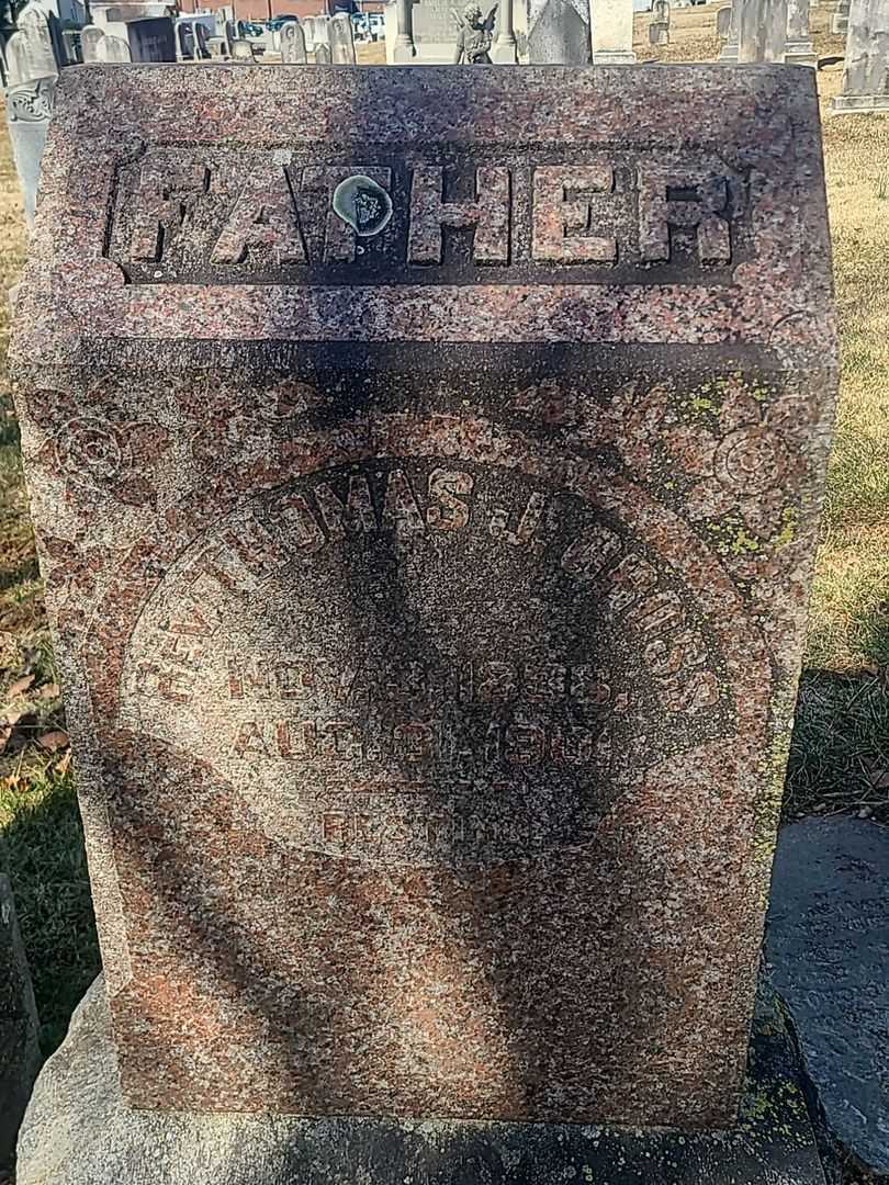 Reverend Thomas J. Cross's grave. Photo 3