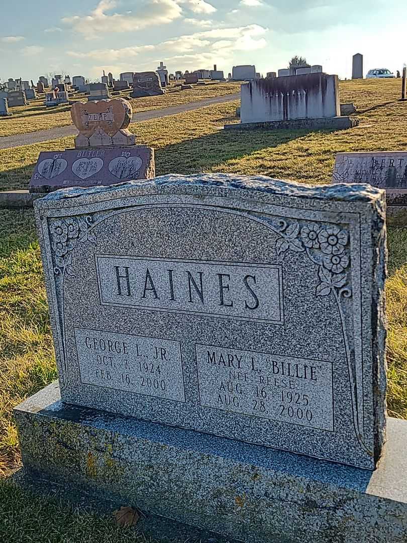 George L. Haines Junior's grave. Photo 1