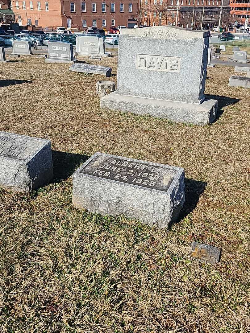 Albert L. Davis's grave. Photo 2