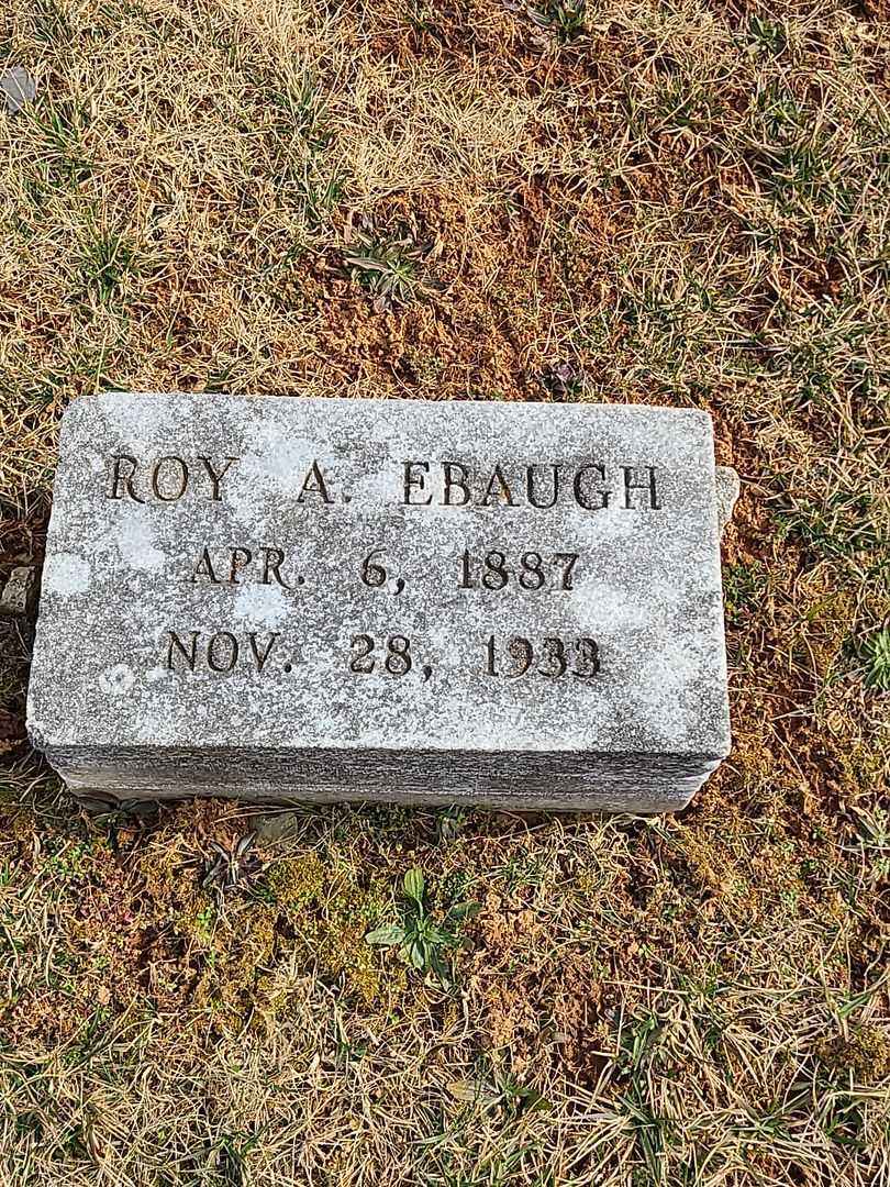 Roy A. Ebaugh's grave. Photo 2