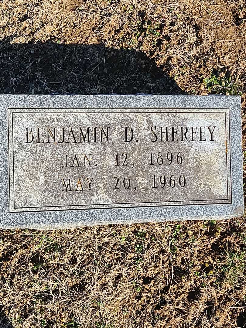 Benjamin D. Sherfey's grave. Photo 3