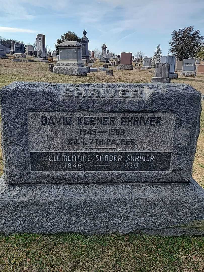 David Keener Shriver's grave. Photo 3