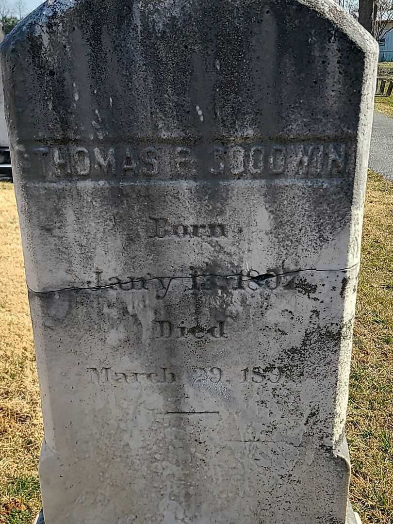 Thomas P. Goodwin's grave. Photo 3