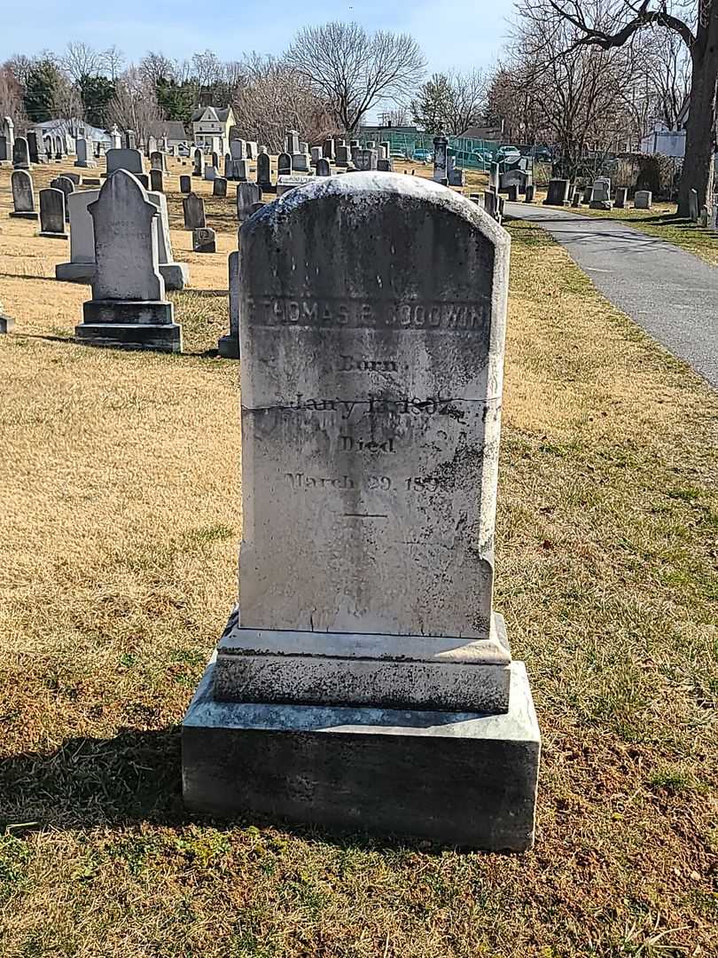 Thomas P. Goodwin's grave. Photo 2