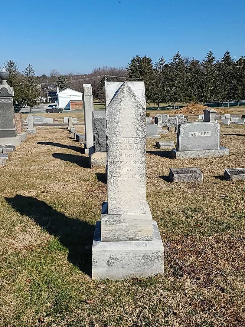 Annie E. Black's grave. Photo 2