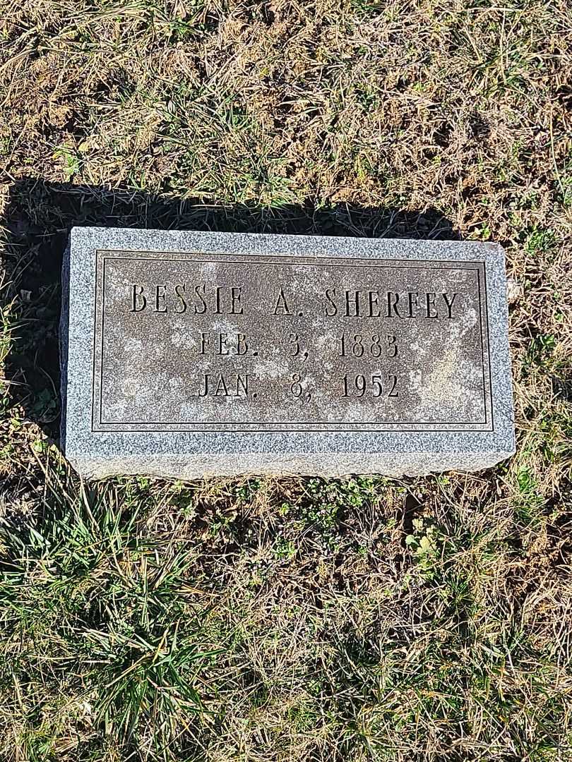 Bessie A. Sherfey's grave. Photo 3