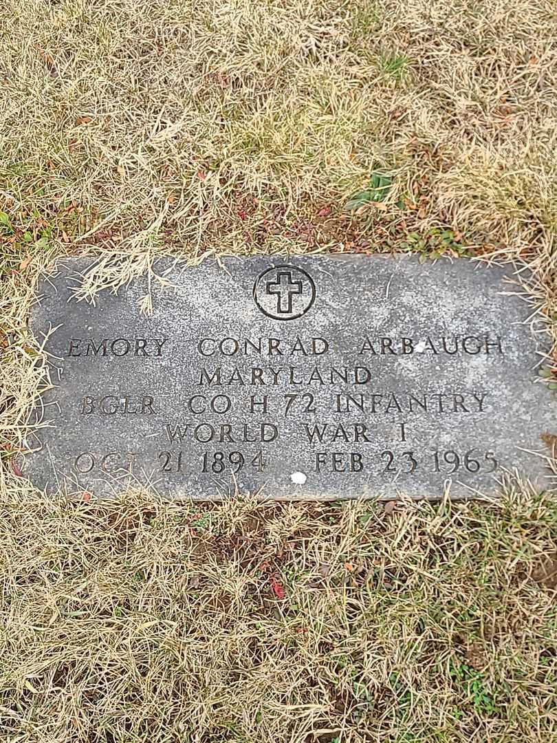 Emory Conrad Arbaugh's grave. Photo 3