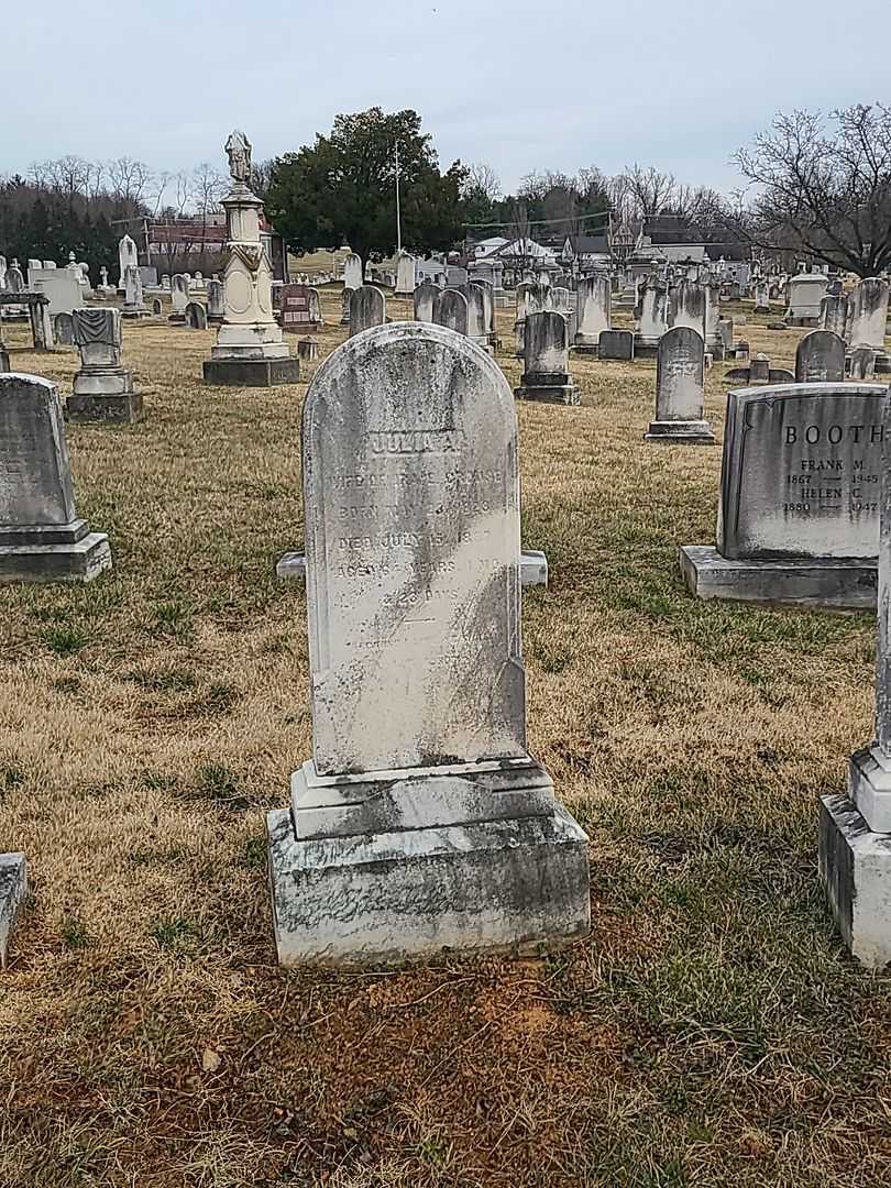 Julia A. Crouse's grave. Photo 2