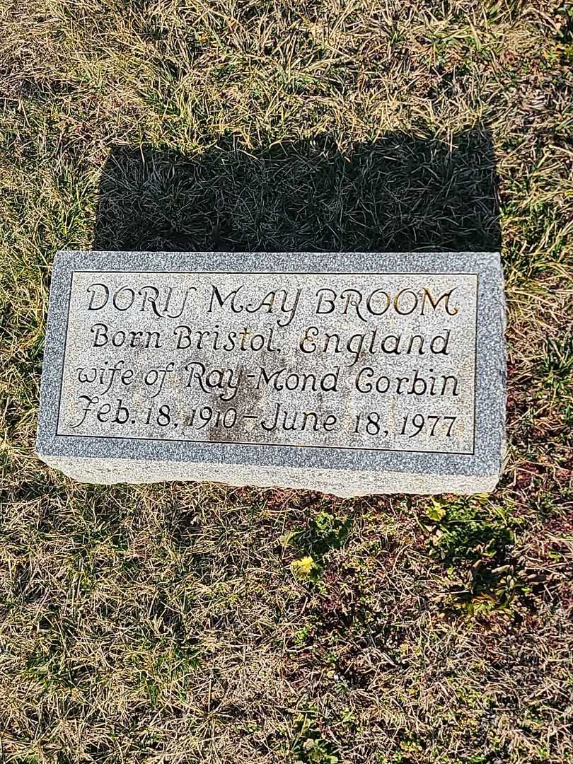 Doris May Broom Corbin's grave. Photo 3