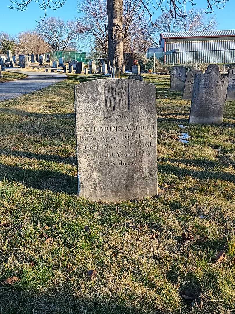 Catharine A. Uhler's grave. Photo 2