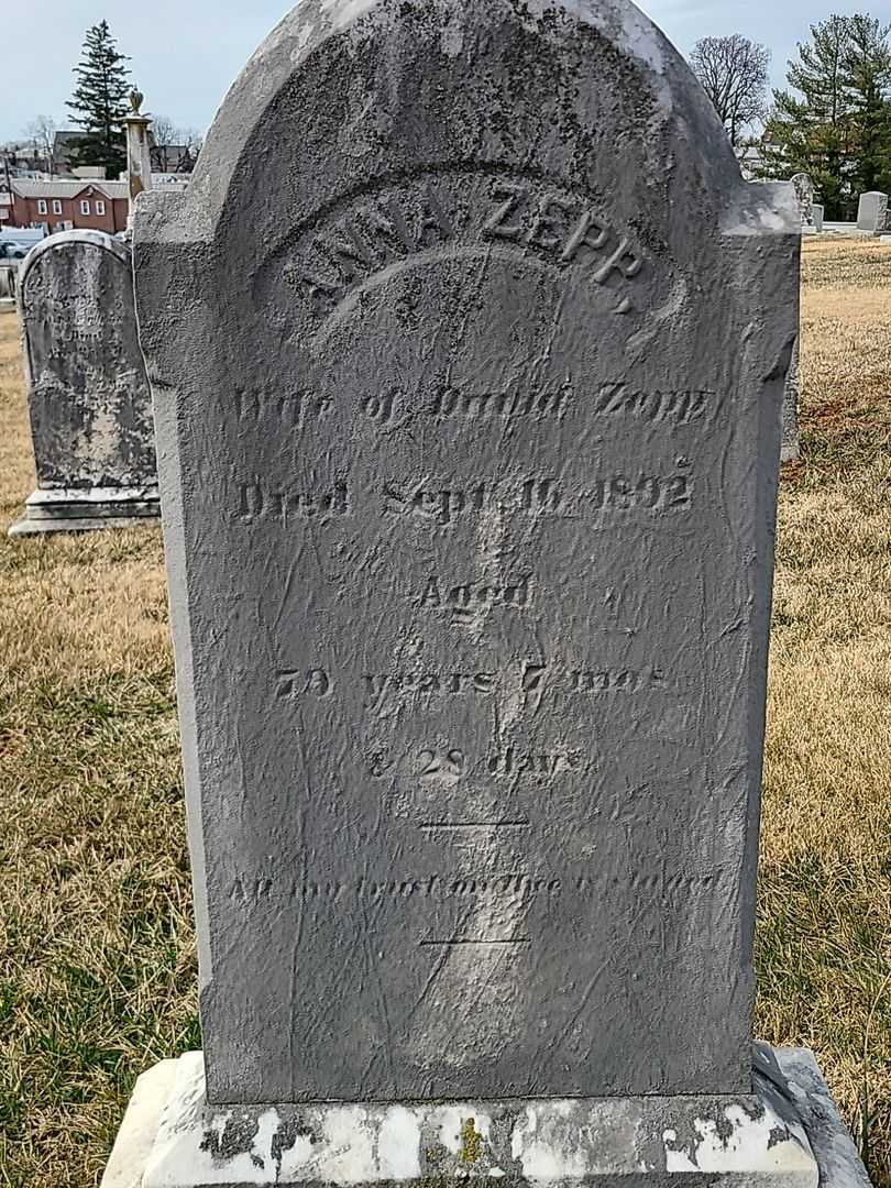 Anna Zepp's grave. Photo 3