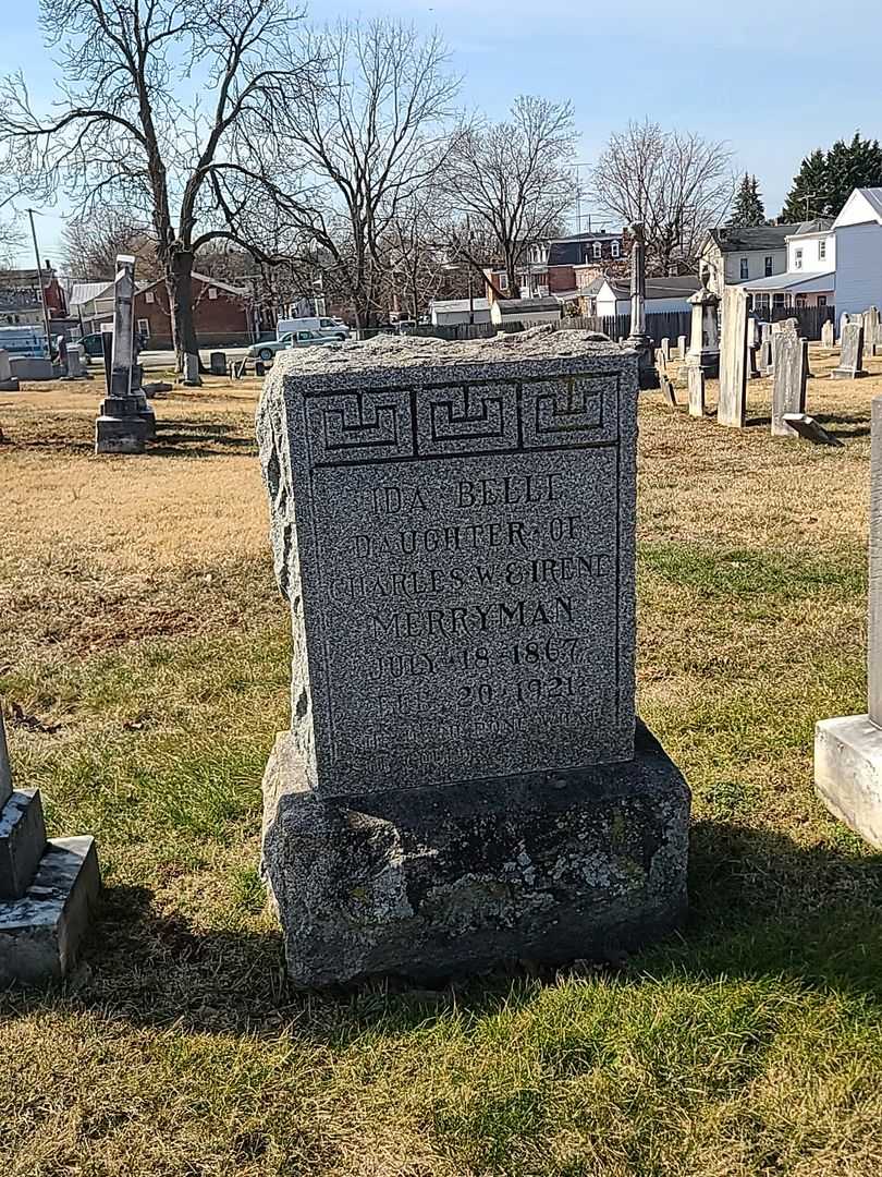 Ida Belle Merryman's grave. Photo 2