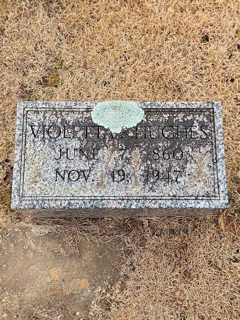 Violetta R. Hughes's grave. Photo 3