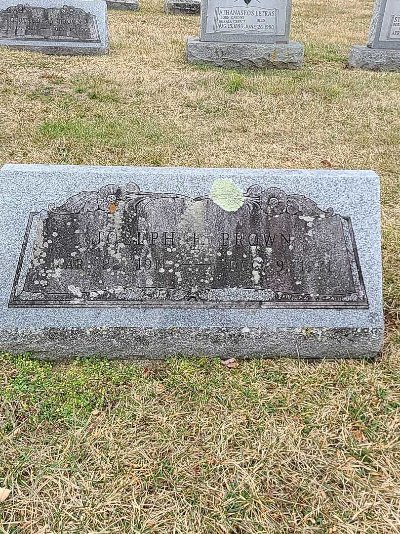 Joseph F. Brown's grave. Photo 1