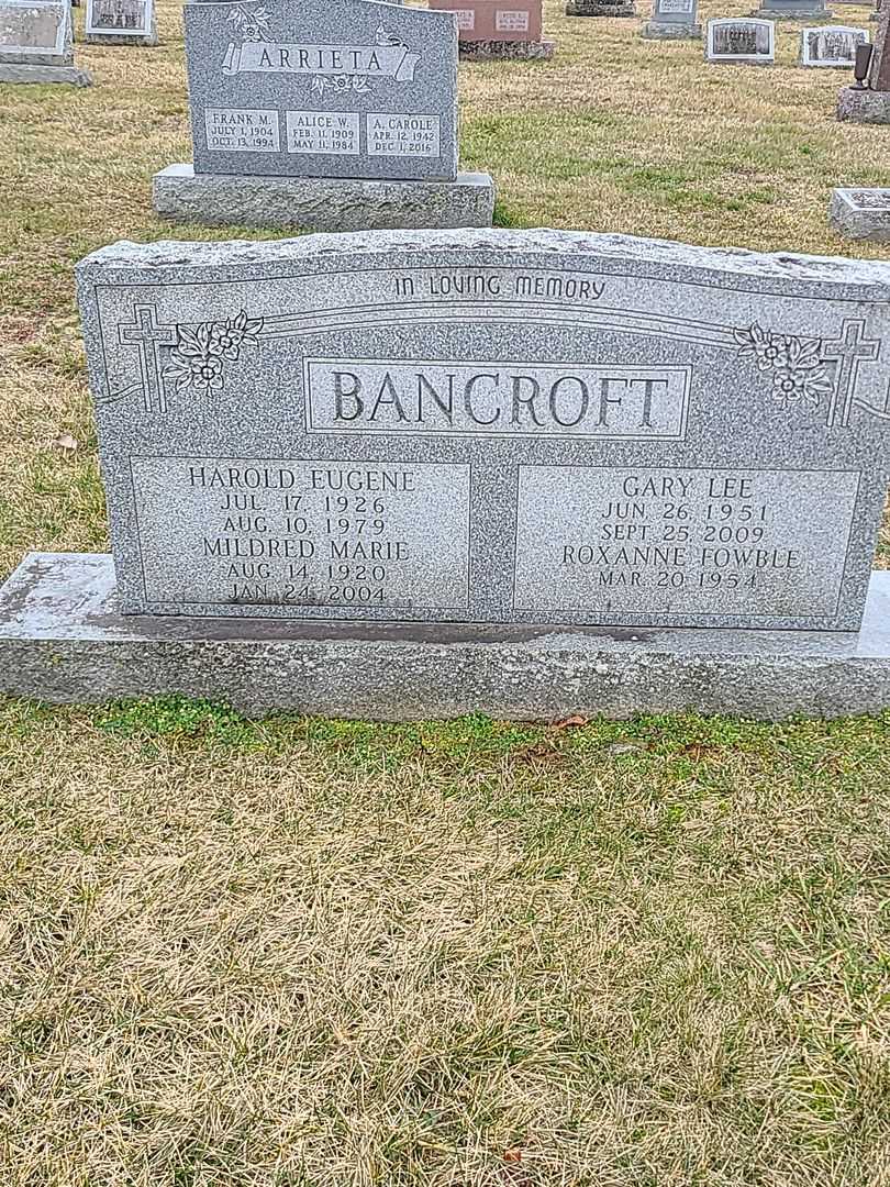 Gary Lee Bancroft's grave. Photo 1