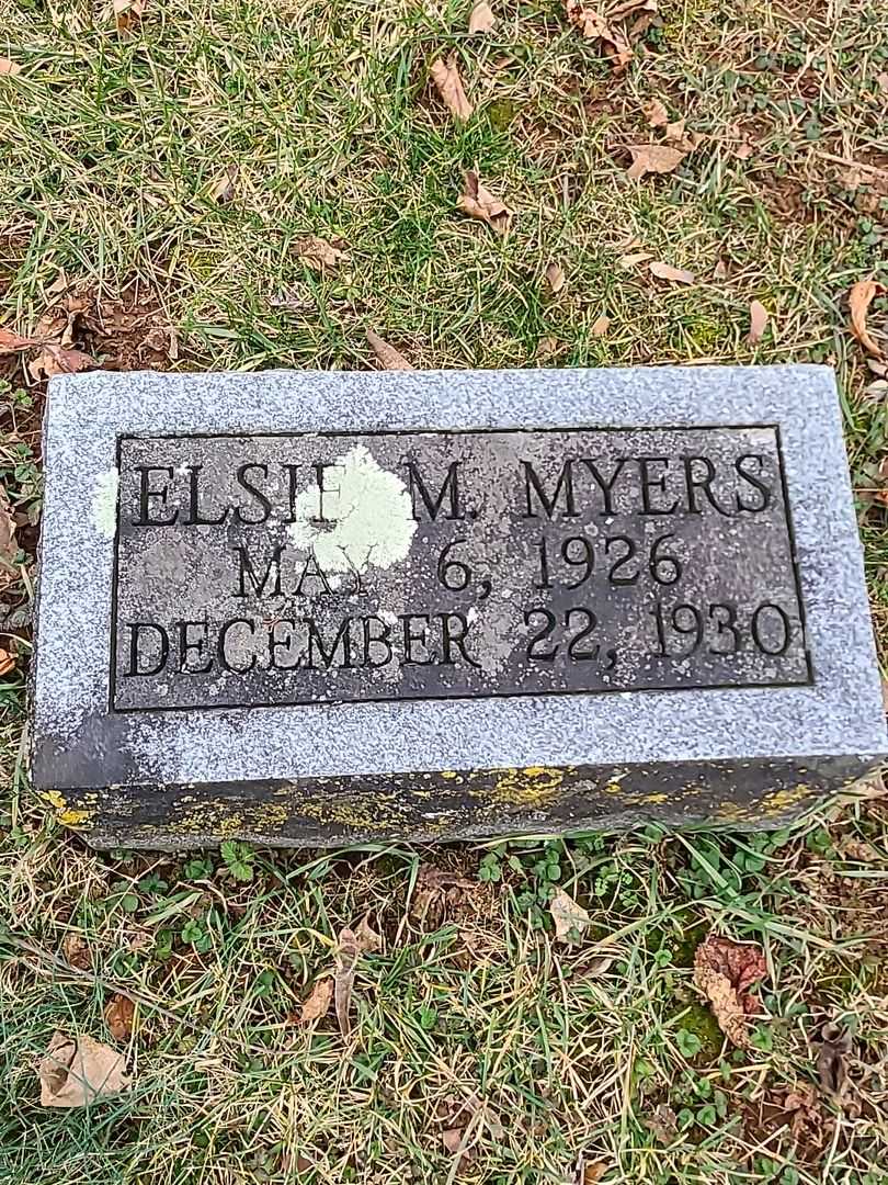 Elsie M. Myers's grave. Photo 3