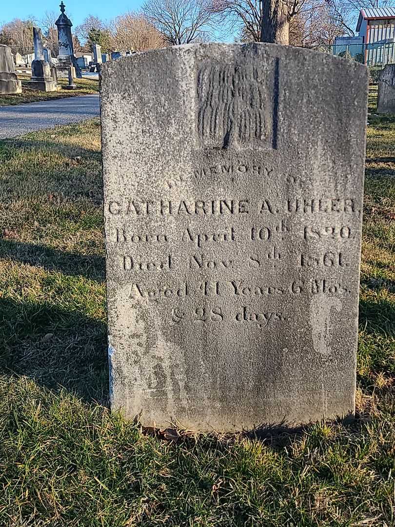 Catharine A. Uhler's grave. Photo 1