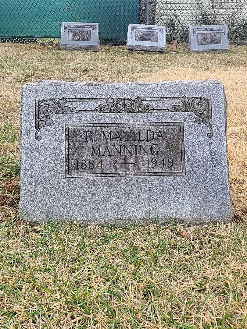 F. Matilda Manning's grave. Photo 3